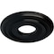 Ekena Millwork Classic Ceiling Medallion (Fits Canopies up to 7 1/4"), 12 3/8"OD x 4"ID x 1 1/8"P, Jet Black CM12CLBLF - alternate 2